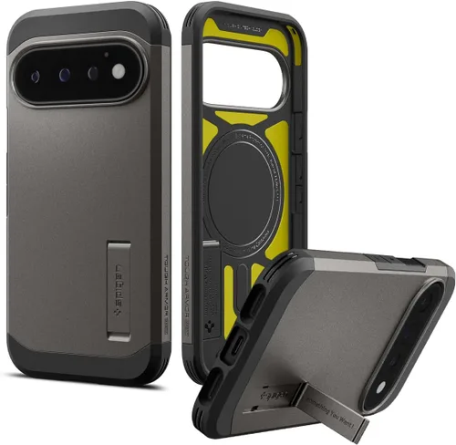 Vista 17 de Spigen Tough Armor MagFit for Pixel 10 Pro XL Case, Abyss Green Abyss Verde