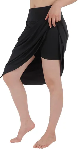 Vista 3 de Falda pantalón corta para mujer, falda hasta la rodilla, falda atlética, falda deportiva, falda para correr.