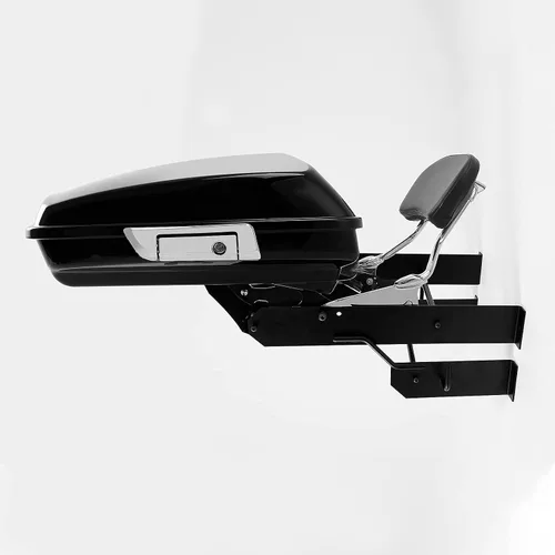 Vista 5 de Harley Quick Release Tour Pack Rack de almacenamiento de montaje en pared compatible con Harley Davidson Touring Road King Electra Street Glide