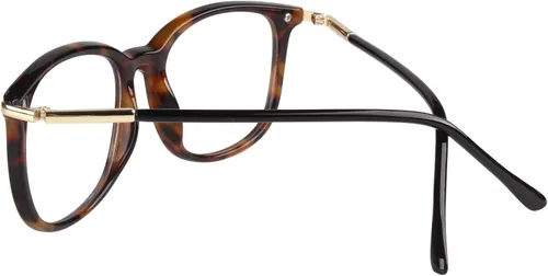 Vista 4 de GQUEEN Fashion Fake Glasses Non Prescription Glasses Clear Lens Glasses Nerd Plain Frames Women Men, 201579