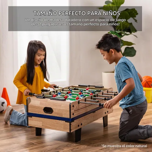 Vista 2 de Best Choice Products 4-in-1 Multi Game Table, Childrens Combination Arcade Set w/Pool Billiards, Air Hockey, Foosball and Table Tennis