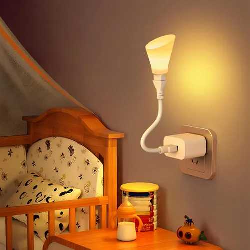 Vista 3 de Lámpara de escritorio LED USB con cuello de cisne flexible con luces blancas cálidas ajustables para dormitorio, lectura, luz nocturna, dormitorio