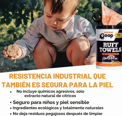 Vista 5 de GOOP Toallas naranjas resistentes con poder de fregar, toallitas de limpieza multiusos de doble textura de 10 x 12 pulgadas, eliminan la suciedad
