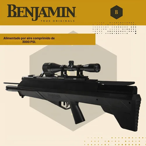 Vista 5 de Benjamin BPABX Airbow, por Crosman Diseño Bull-Pup – 33.5 pulgadas de longitud total – Bomba de aire comprimido no incluida
