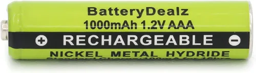 Vista 2 de Baterías recargables NiMH AAA de 1.2 V compatibles con teléfonos inalámbricos Panasonic (paquete de 2)