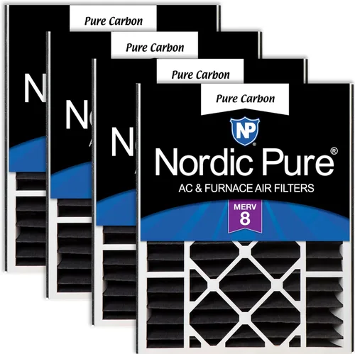 Vista 38 de Nordic Pure 20 x 25 x 5 (tamaño real: 19 3/4 x 24 1/4 x 4 7/8) Filtro de aire Air Bear Merv 8 de repuesto para reducción de olores de carbono puro