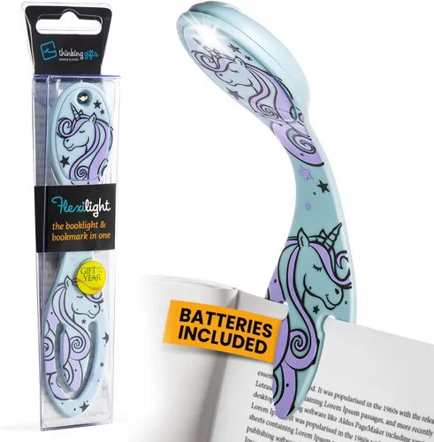 Vista 21 de Flexilight Pal - Luz de lectura 2 en 1, marcapáginas, luz LED con clip, lámpara de lectura para niños y adultos, accesorios de libro de regalo