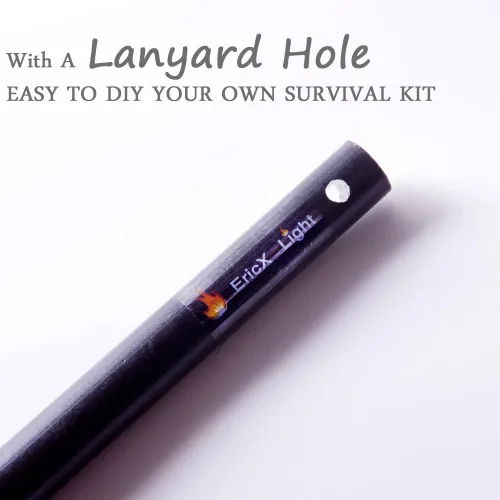 Vista 9 de EricX Light 2 PCS Ferrocerium Rod Flint Fire Starter,DIY Your Own Survival Kit