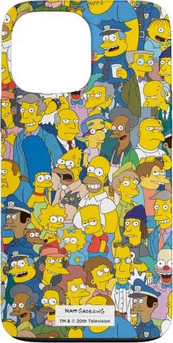 Vista 24 de The Simpsons Springfield Characters Print - Carcasa para iPhone 17