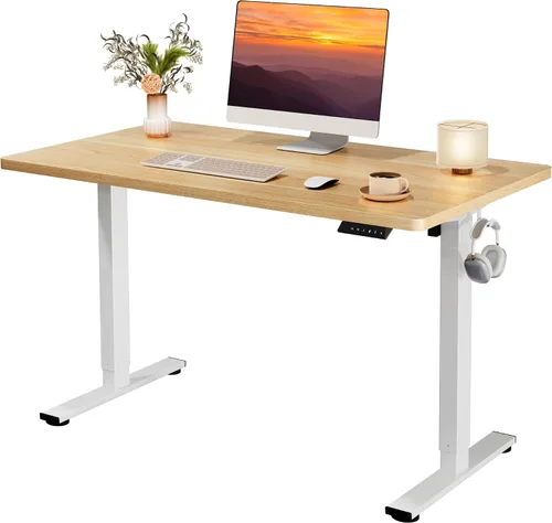 Vista 30 de Escritorio de pie grande ajustable con motor dual de 79 x 31 Blanco