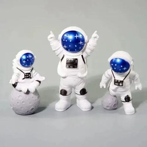 Vista 9 de Figura de astronauta de resina, estatua, escultura de astronauta, escultura de astronauta, juguetes educativos, adornos de astronauta