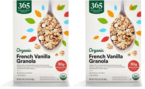 Vista 8 de 365 by Whole Foods Market, Granola orgánica de almendras y vainilla francesa, 17 onzas