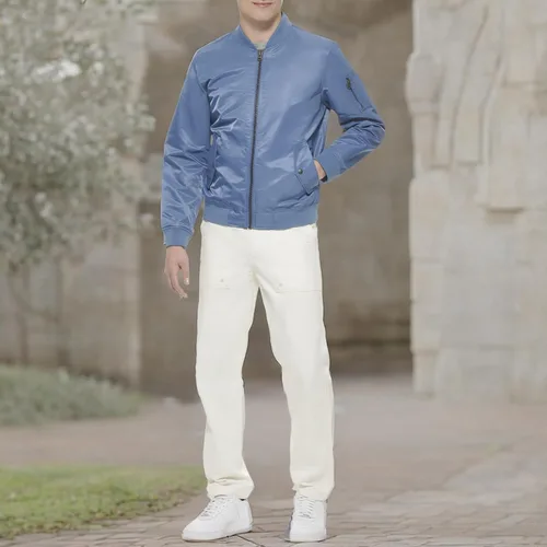 Vista 6 de Levi's MA-1 Flight chamarra satinada sin relleno para hombre