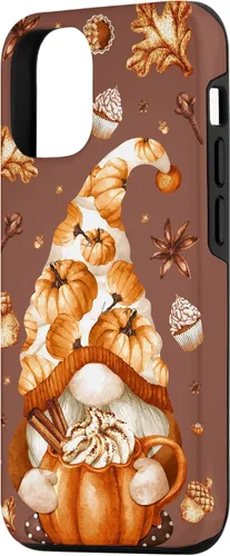 Vista 2 de iPhone 12/12 Pro Otoño Gnomo Amor Calabaza Especia, Otoño Yall Y Caso de Acción de Gracias