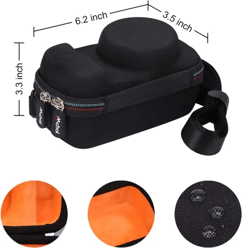 Vista 7 de Mchoi Funda de viaje rígida de EVA para cámara digital sin espejo Sony Alpha a6000/a6400/a6600/a6100/a5100, solo funda