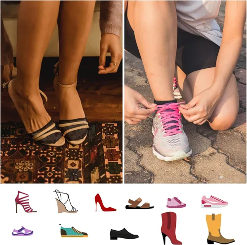 Vista 7 de 10 pares de calcetines para mujer con almohadillas acolchadas, almohadillas para el antepié, cojines medios calcetines, protectores antideslizantes