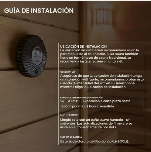 Vista 6 de Harvia Smart Sensor for Electric and Wood Burning Sauna Heaters