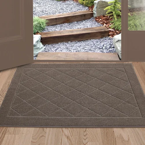 Vista 35 de BEQHAUSE - Tapete para puerta de 20 x 32 pulgadas, antideslizante, color beige