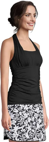 Vista 4 de Lands' End Traje de baño tankini con cuello cuadrado, resistente al cloro, para mujer