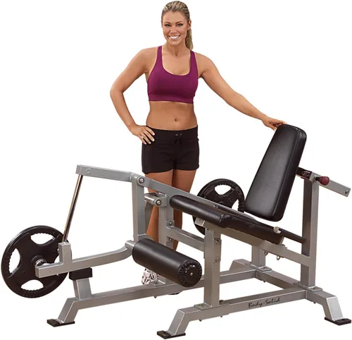 Vista 4 de Body-Solid (LVLE) Pro Cubline - Extensión de piernas de apalancamiento, máquina de pesas de gimnasio comercial y en casa para ejercicios