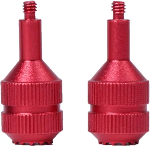 Vista 5 de FPV Control remoto de aluminio Stick Thumb Rocker Joystick Protector compatible con accesorios DJI FPV Control remoto para FPV Drone (rojo)