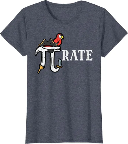 Vista 73 de Pirate Pi Funny Math Pie Halloween Disfraz Maestro Hombres Mujeres Camiseta Asphalt Grey