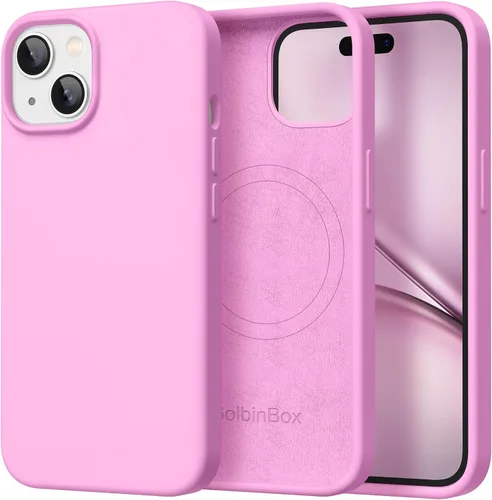 Vista 174 de GolbinBox Funda magnética para iPhone 17, compatible con MagSafe, cubierta de silicona integrada para control de cámara, funda de silicona líquida a