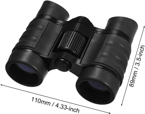 Vista 2 de uxcell Prismáticos 4X30 Compactos Plegables Binoculares A Prueba De Golpes Negro Con Correa Para El Cuello Para La Observación De Aves Senderismo