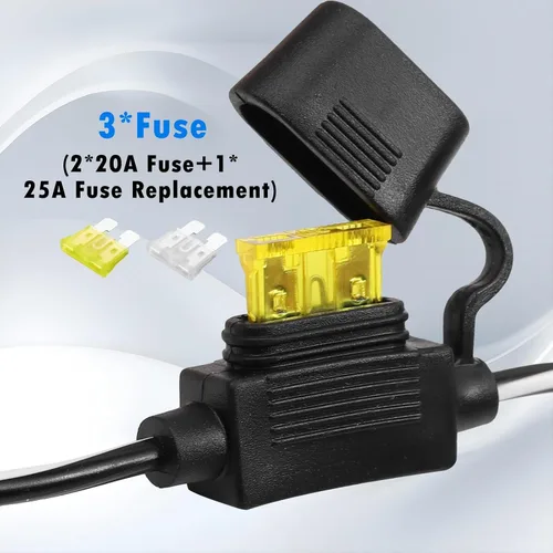 Vista 3 de Cable de extensión de cocodrilo de cocodrilo de 10 pies 14 AWG a conector SAE, adaptador de liberación rápida SAE de 12 V a clips de cocodrilo cable