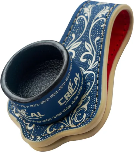 Vista 10 de CRICAL Magnetic Pool Chalk Holder, Leather Billiard Chalk Accessory Black Blue