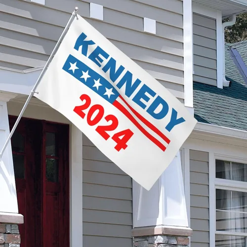Vista 7 de Kennedy - Bandera para el presidente Robert Kennedy 2024, bandera de salvar Estados Unidos 2024, bandera anti Biden, bandera demócrata, bandera de 3