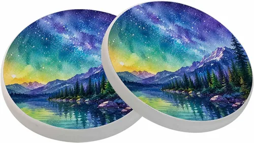 Vista 47 de oFloral Juego de 2 posavasos con notas musicales para líneas de bebidas, melodía, simples y creativas, para decoración del hogar, juego de 2, 4