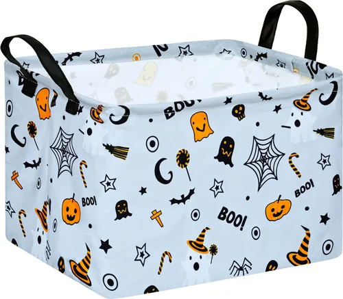 Vista 13 de Cesta de almacenamiento vacía para niños, organizador de almacenamiento impermeable de béisbol, cestas plegables con asas para mujeres, cesta