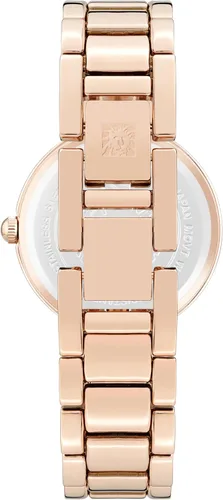Vista 3 de Anne Klein Reloj de pulsera con esfera de diamante genuino para mujer