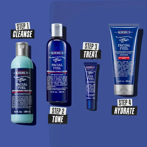 Vista 7 de Kiehl's Hidratante Facial Fuel para Hombres con SPF 20, Hidratante Facial Energizante para Piel Opaca, Sensación No Grasa, Loción Hidratante