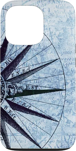 Vista 10 de Nautical Map Phone Case Vintage Ocean Maps Boat Captain Gift Case for iPhone 17