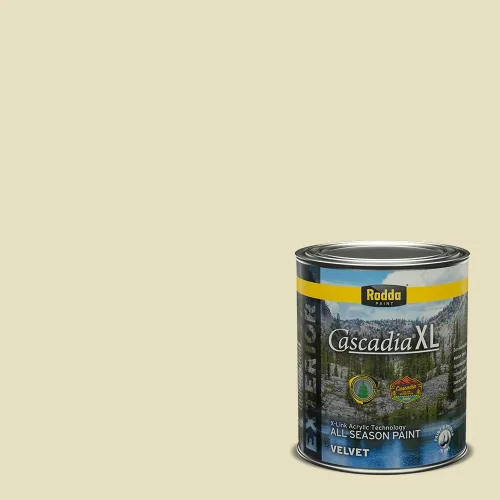 Vista 108 de Rodda Paint CASCADIA XL Pintura e imprimación satinada exterior en uno, cuarto de galón, Cantera