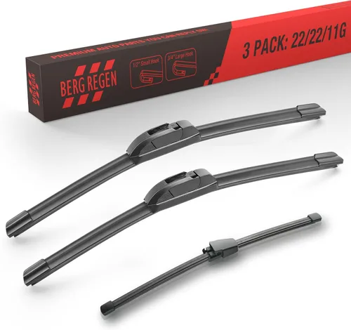 Vista 61 de BERG REGEN Escobillas limpiaparabrisas de 15"+15" con escobilla trasera de 13" - Juego de repuesto automotriz para Jeep Wrangler JK 2008 2009 2010