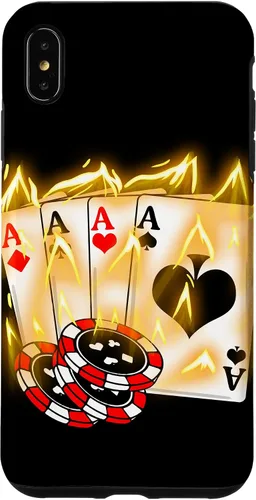 Vista 11 de Burning Four Aces Poker Cool Quad Aces Poker Player Gift Case for iPhone 17