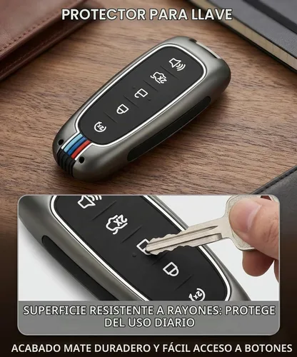 Vista 4 de Funda para llavero Ford Escape compatible con Explorer Focus Lincoln Metal