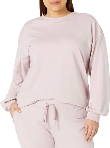 Vista 6 de The Drop Sudadera Kiko de gran tamaño con cuello redondo para mujer