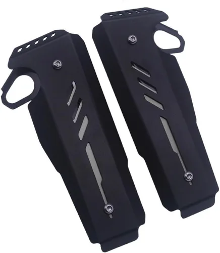 Vista 3 de Juego de protectores de radiadores para parrilla de motocicleta Yamaha & MAHA MT-07 FZ-07 2018-2023 2022 2023 2022 2023, cubiertas laterales de Negro