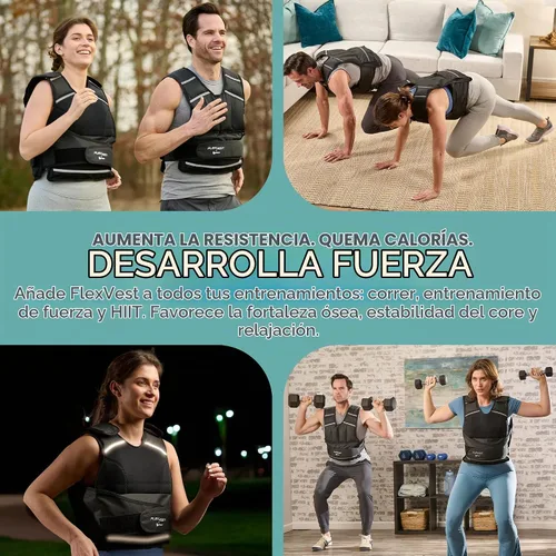 Vista 8 de Lifepro FlexVest Adjustable Weighted Vest for running