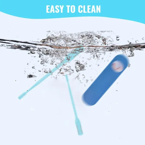 Vista 2 de Cortador de vello nasal 2 en 1 mejorado, herramienta de eliminación de vello de fosa nasal de doble cara, recortadora manual de vello de nariz