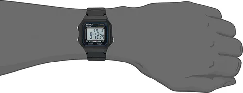 Vista 5 de Casio plástico negro watch-w-217h-1avef