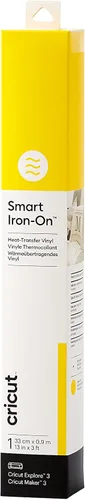 Vista 3 de Cricut Smart 2008695 - Vinilo termotransferible para planchar, 1 lámina, 13.0 in x 3.0 ft, blanco, (3 pies), 2008695