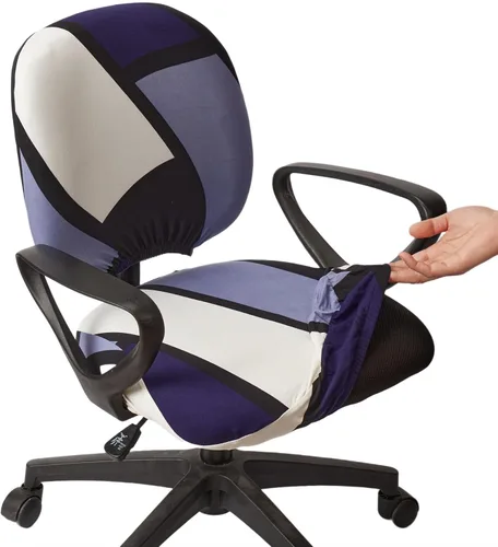 Vista 14 de Melaluxe Funda para silla de oficina de computadora, funda universal protectora y elástica para silla giratoria elástica
