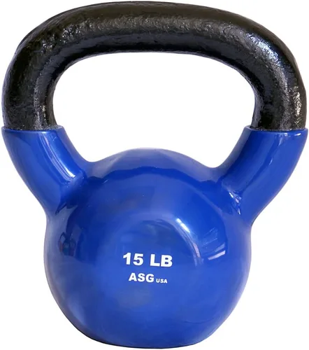 Vista 3 de Ader Vinyl Kettlebell Choice de 5,8,10,12,15,18,20,25-50 libras