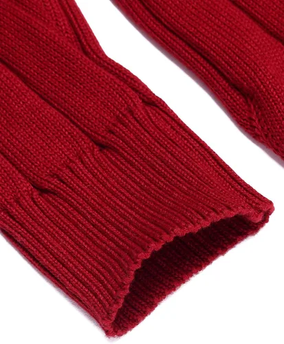 Vista 4 de Coofandy Suéter de cuello alto ajustado para hombre, suéteres de punto casuales