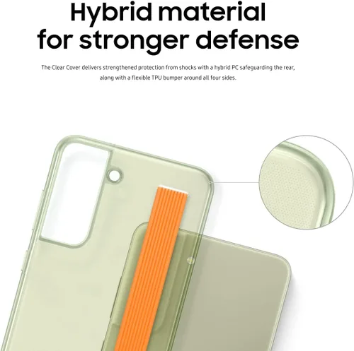 Vista 9 de Samsung Funda protectora transparente para teléfono Galaxy S21 FE 5G, funda protectora para teléfono, protector a prueba de golpes para teléfono